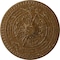 Ekena Millwork Naple Ceiling Medallion (Fits Canopies up to 3 3/8"), 37 1/2"OD x 3 3/8"P, Smokey Topaz Crackle CM37NASTC - alternate 1